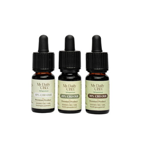 My Daily CBD Olie 10% 20% en 30% kit