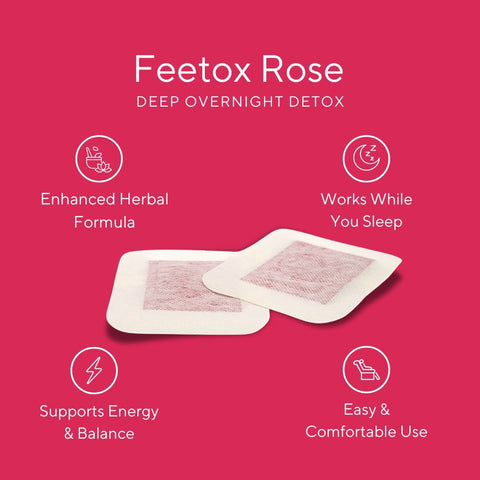 Feetox Detox Voetpleisters – Roos