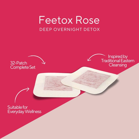 Feetox Detox Voetpleisters – Roos