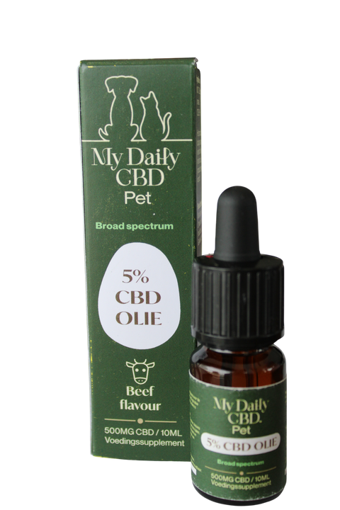 My Daily CBD Olie Pet 5% broad spectrum ( beef flavour )