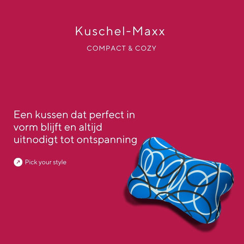 Kuschelmaxx - Vlinderkussen blauw