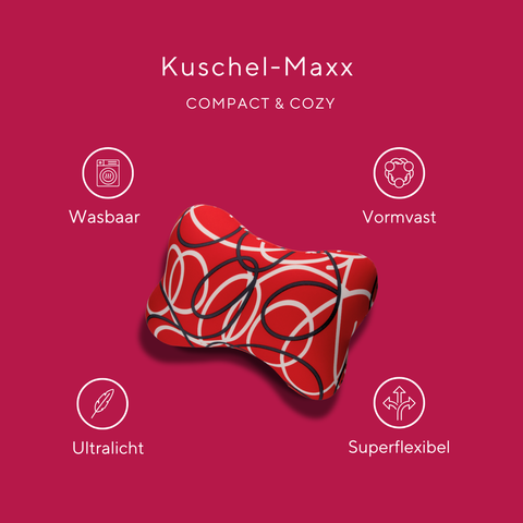 Kuschelmaxx - Vlinderkussen rood