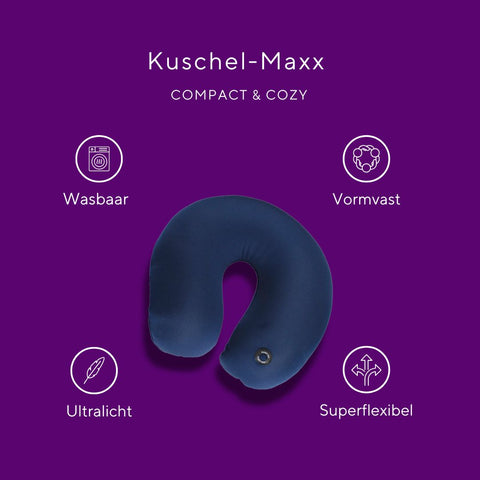 Kuschelmaxx -  Nek & Reiskussen blauw