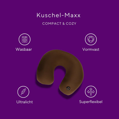 Kuschelmaxx -  Nek & Reiskussen bruin