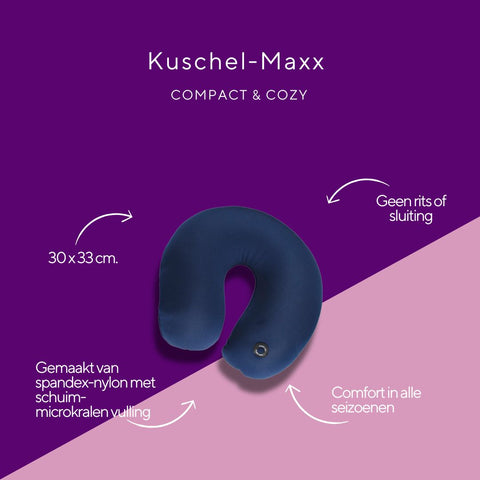 Kuschelmaxx -  Nek & Reiskussen blauw