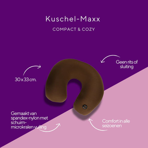 Kuschelmaxx -  Nek & Reiskussen bruin