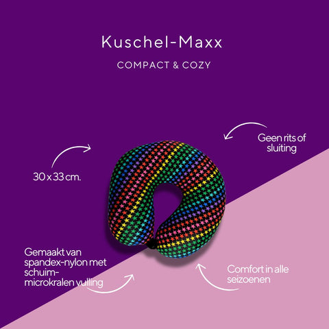 Kuschelmaxx -  Nek & Reiskussen regenboog sterren