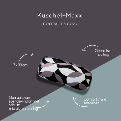 Kuschelmaxx bedrukte rol zwart/wit/grijs