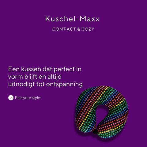 Kuschelmaxx -  Nek & Reiskussen regenboog sterren