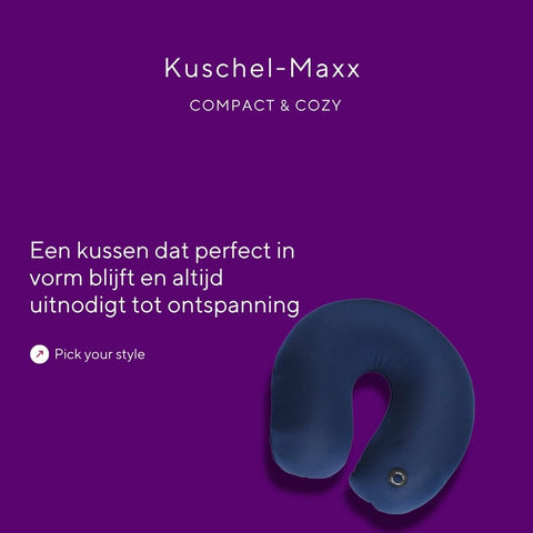 Kuschelmaxx -  Nek & Reiskussen blauw